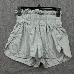 Free People Movement The Way Home Pull On Activewear Shorts Women's Size S Gray